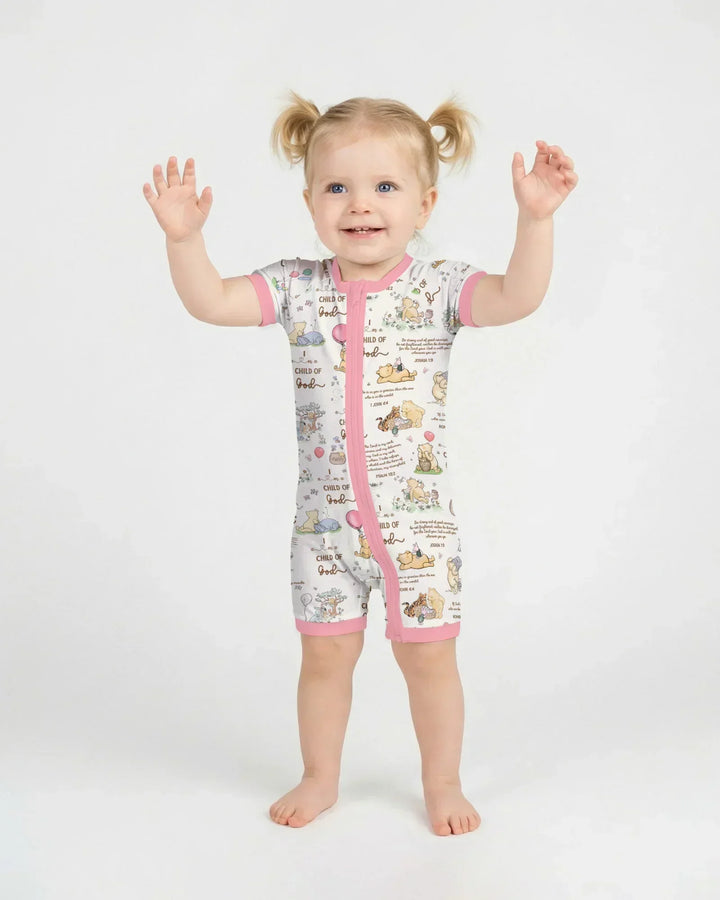Child of God Whimsy Woodland Bamboo Shorty Zippy