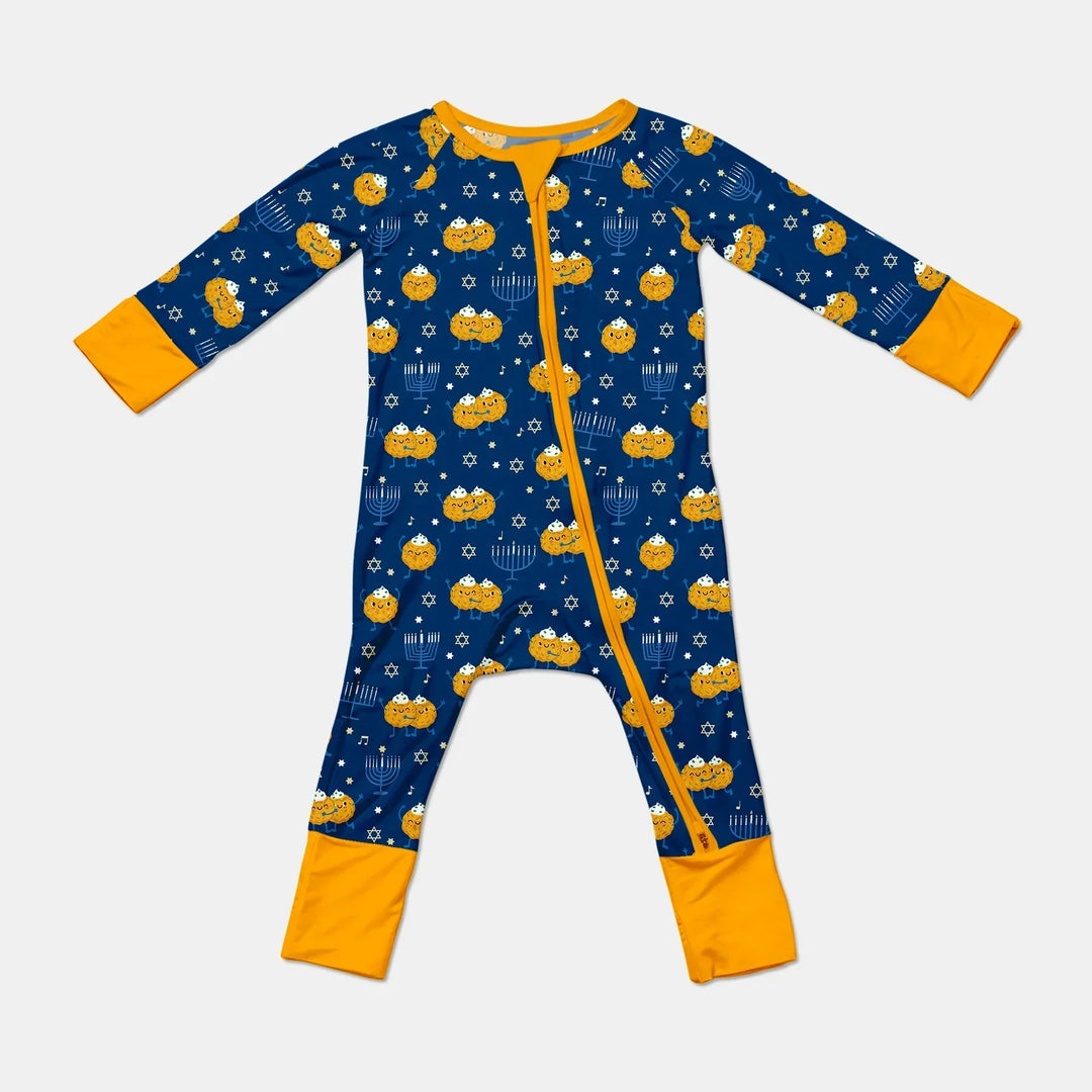 Hanukkah Latke Family Matching Bamboo Convertible Zippy