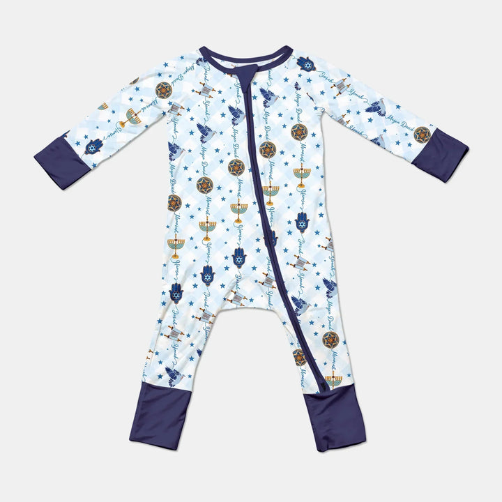 Hanukkah Festival Matching Family Bamboo Convertible Zippy