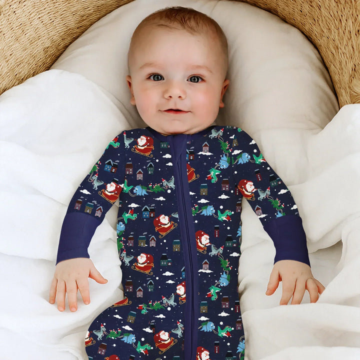 Dinosaurs Santa's sleigh Bamboo Convertible Zippy