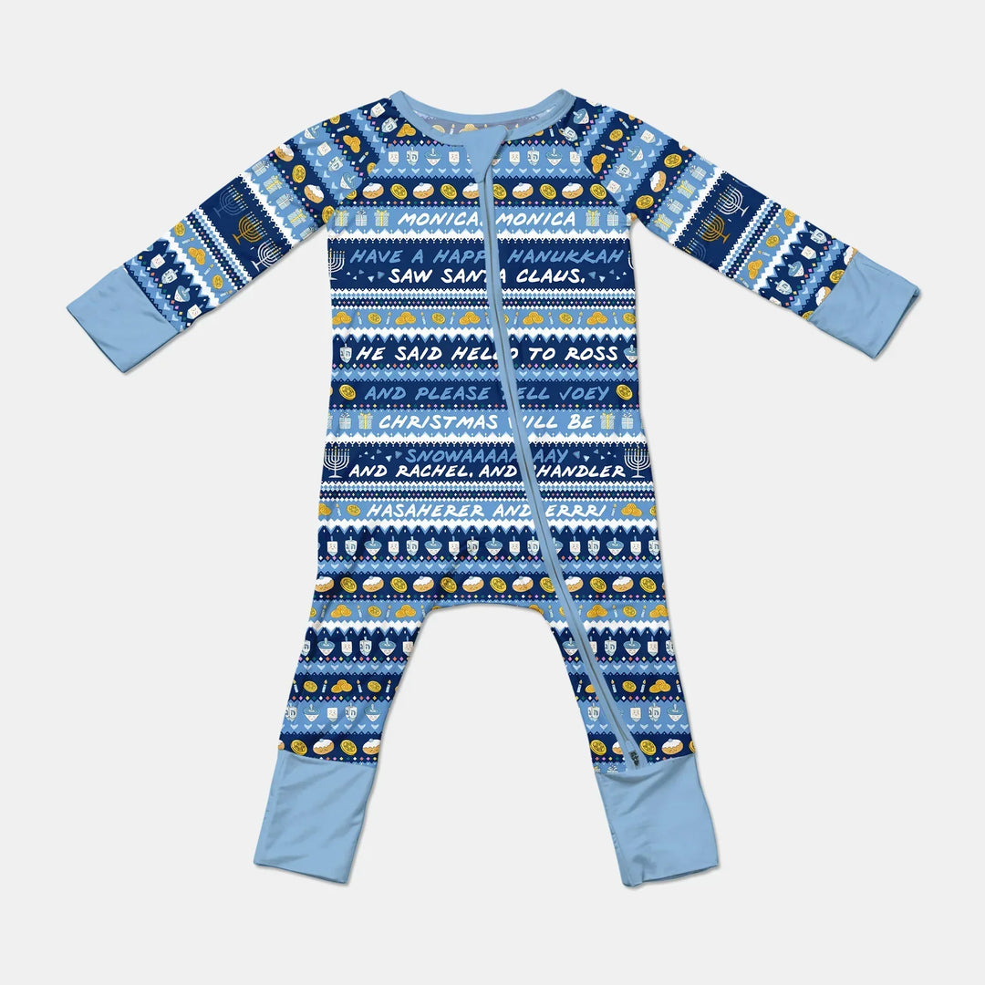 Hanukkah Fair Isle Bamboo Convertible Zippy