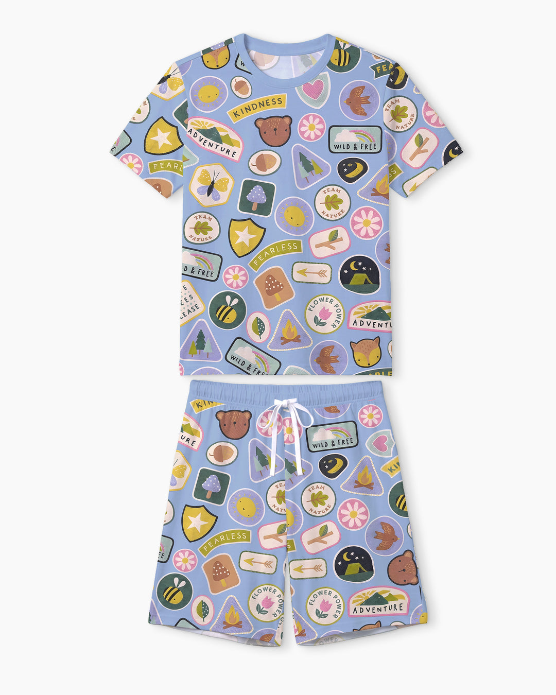 Little Explorer Bamboo Men Short Sleeve Short Pajama Set
