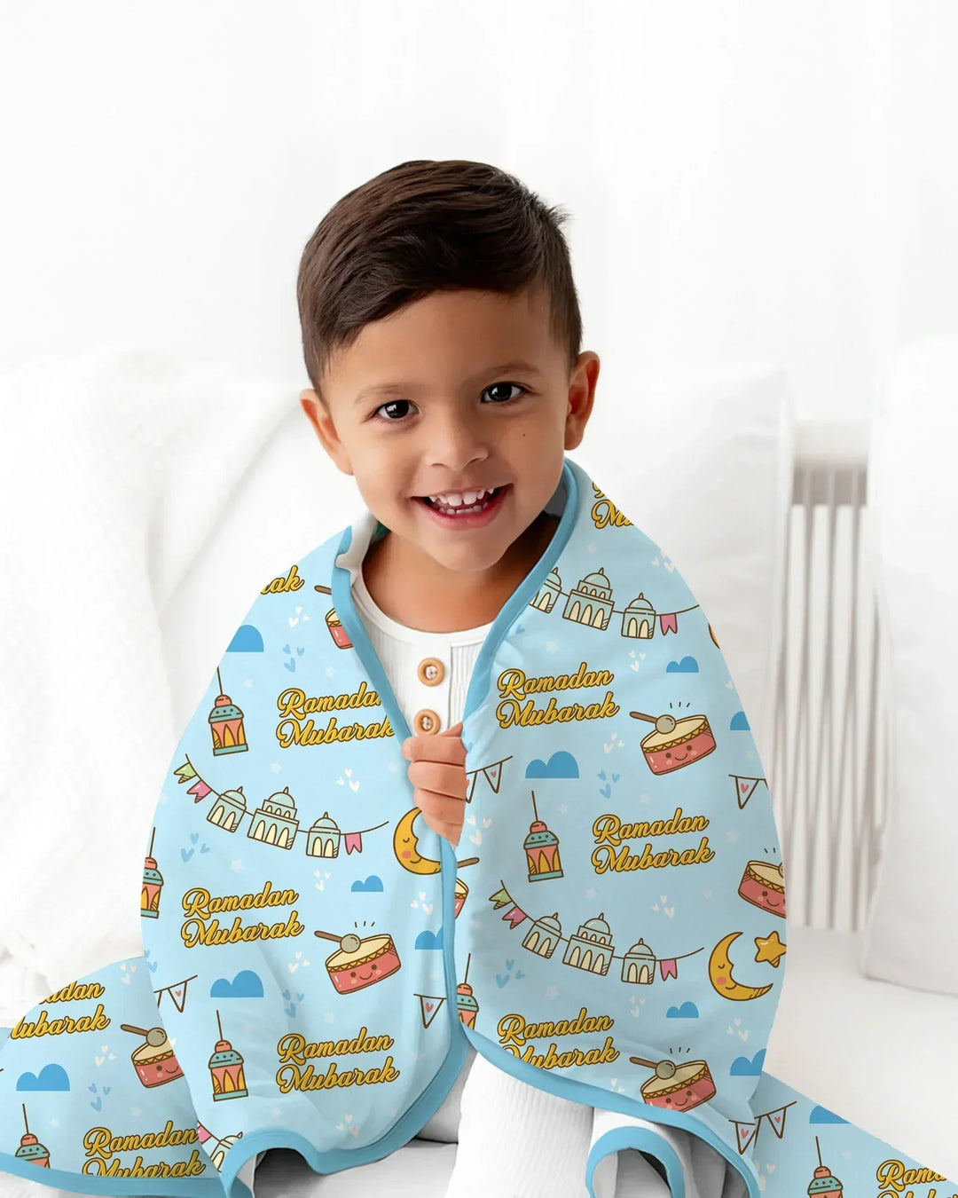 Ramadan Mubarak Bamboo Blanket