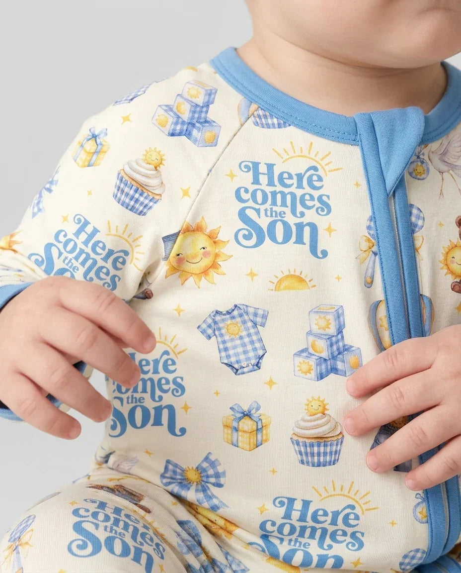 Here Comes The Son Baby Shower Bamboo Convertible Zippy