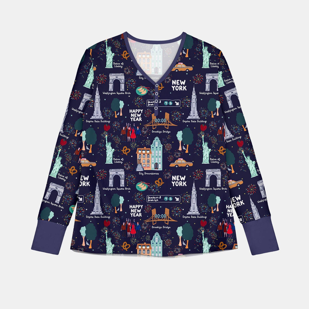 New York New Year Eve Bamboo Women Pajama Set