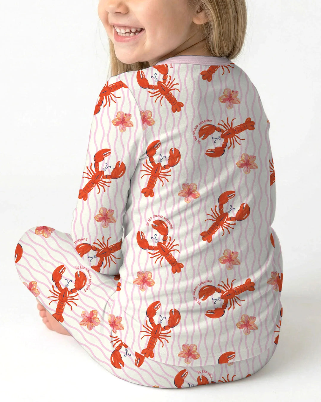 Crawfish Pinch Bamboo Two Piece Long Sleeve Pajama Set