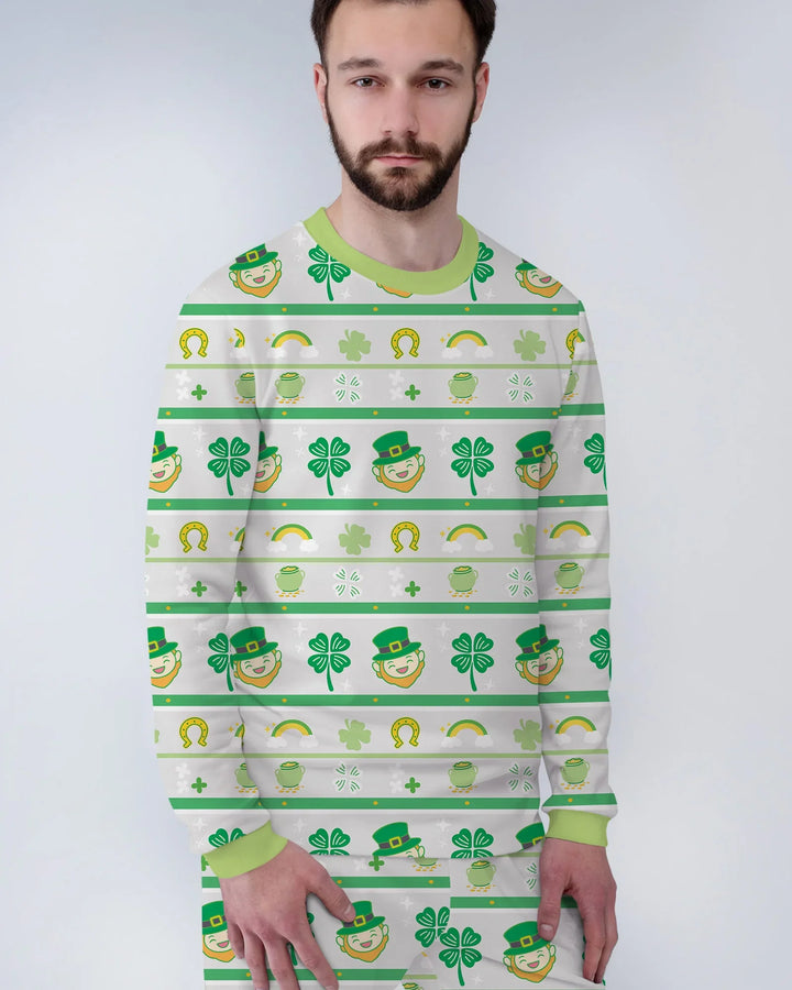 Happy Saint Patrick's Day Bamboo Men's Pajama Set