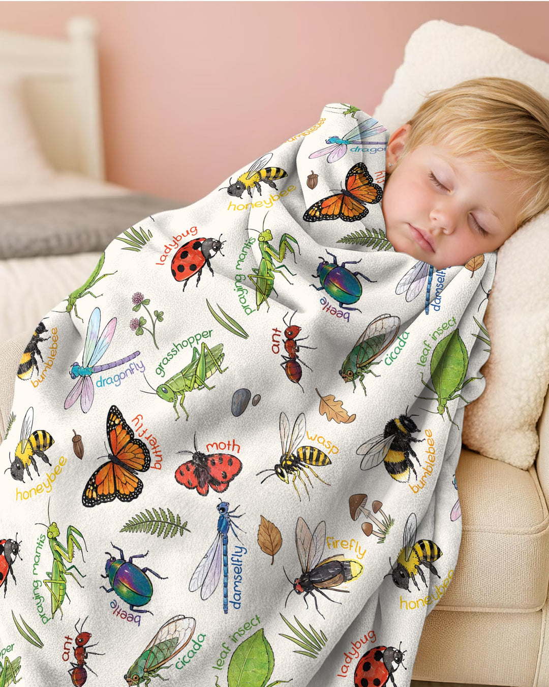 Bug Learning Bamboo Blanket