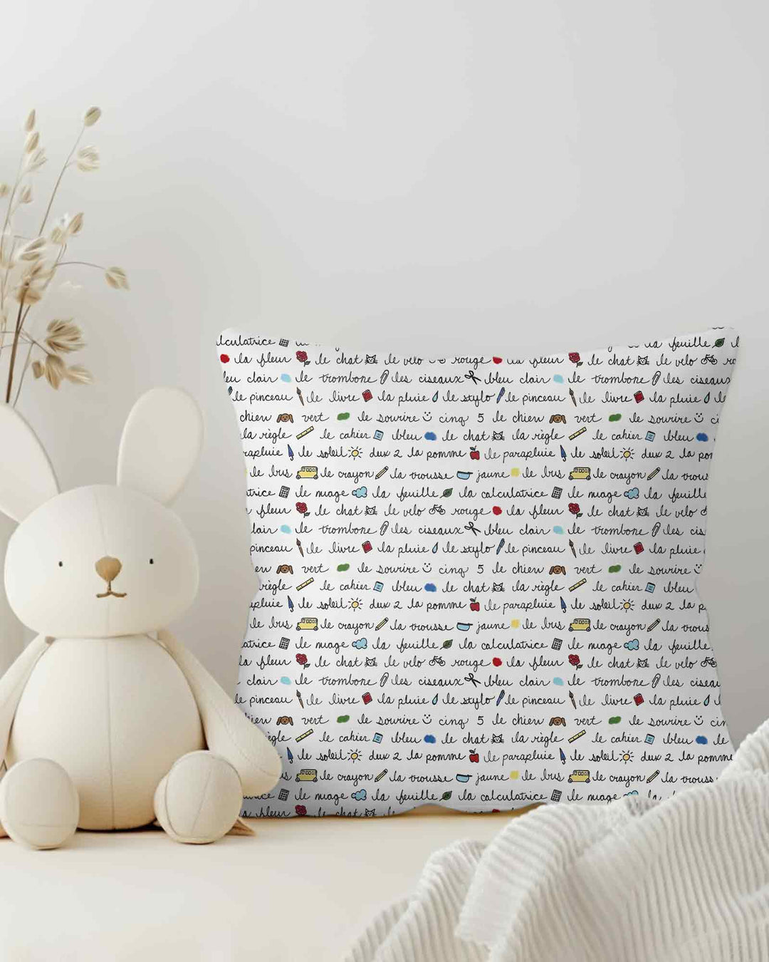 French Classroom Notes Bamboo Pillow Case
