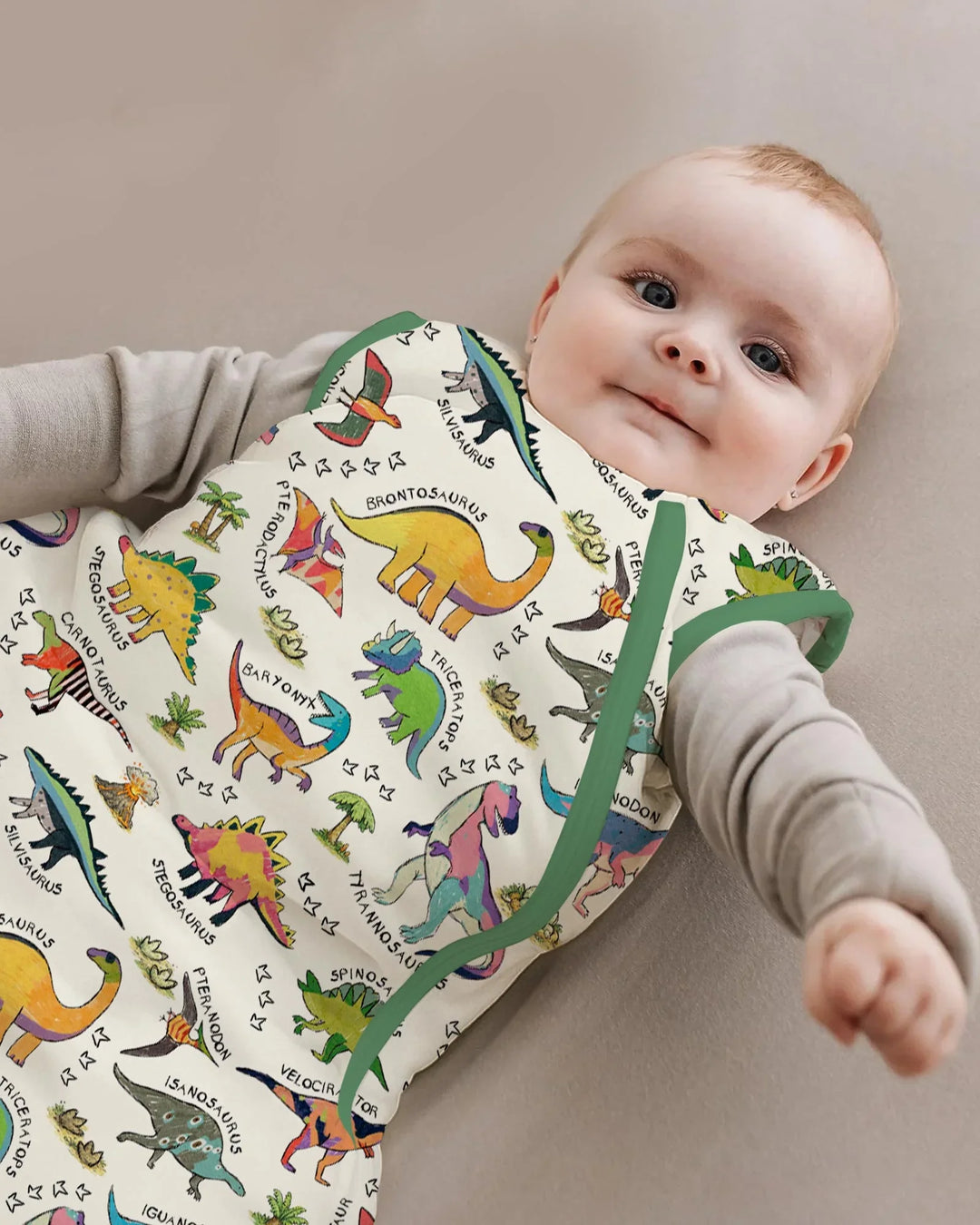 All The Dino Types Bamboo Sleep Bag
