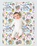 Christmas Activities Colorable Bamboo Blanket