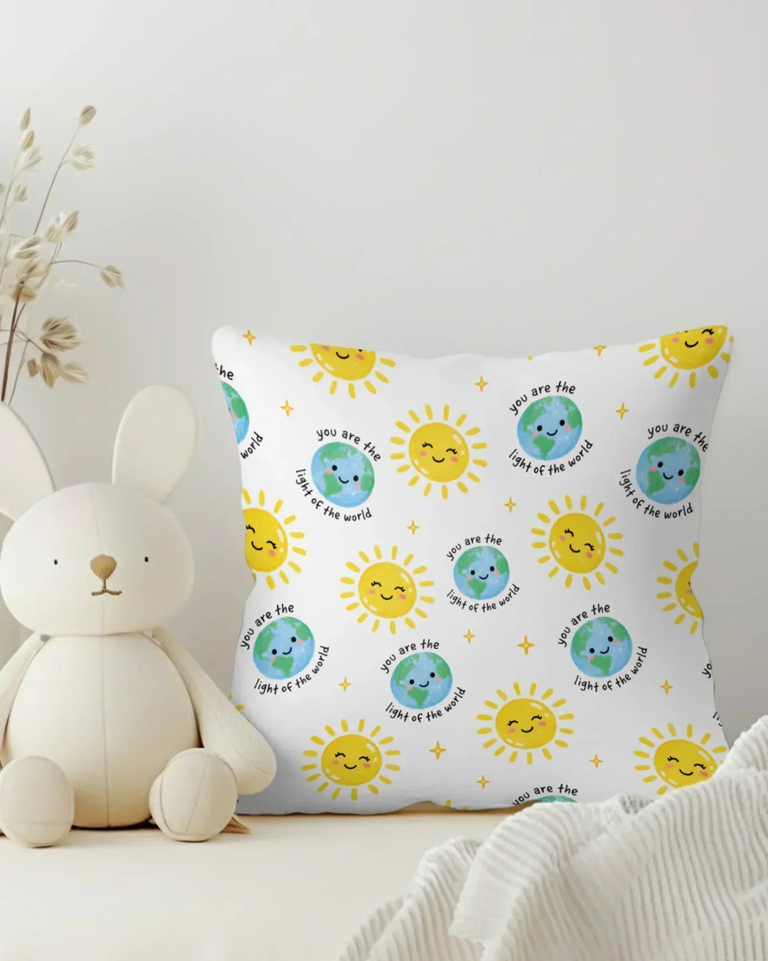 Matthew 5:14 Light of the World Bamboo Pillow Case