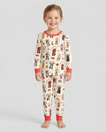 The 12 Dogs Of Christmas Bamboo Two Piece Long Sleeve Pajama Set