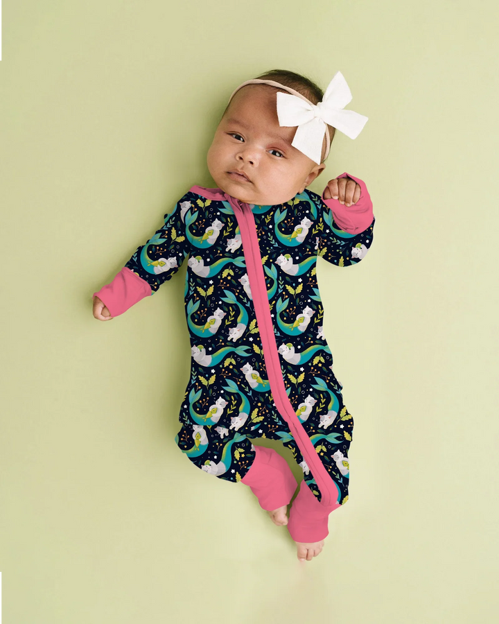 Midnight Mermaid Cats  Bamboo Convertible Zippy