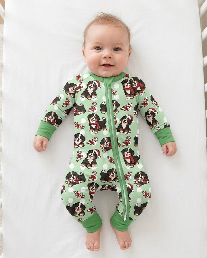 Holiday Bernese Mountain Christmas Dog Bamboo Convertible Zippy