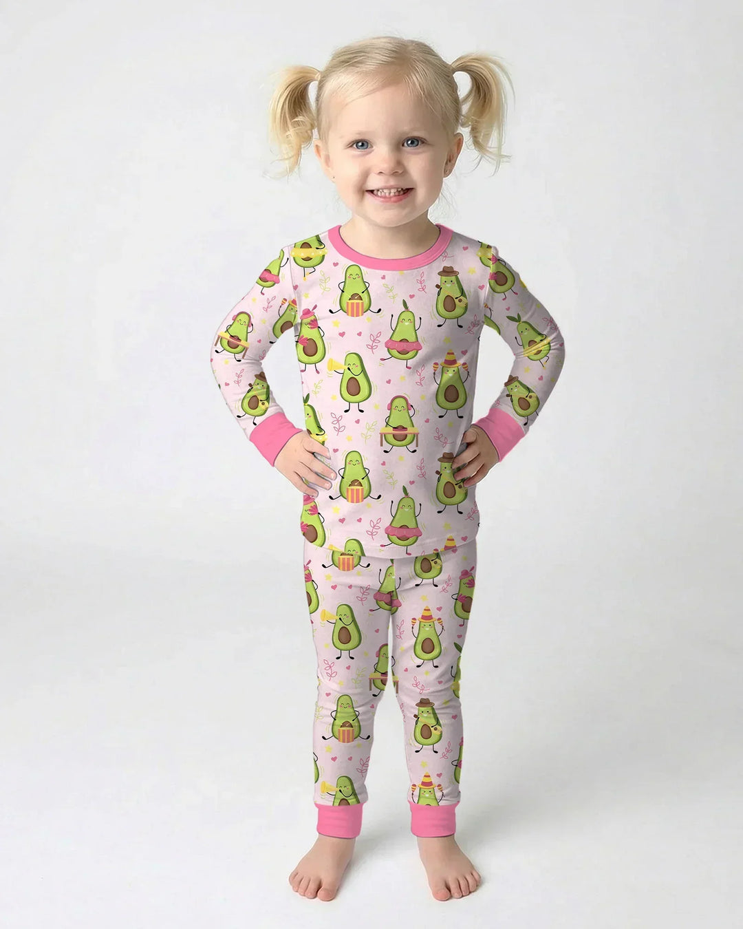 Avocado Fiesta Bamboo Two Piece Long Sleeve Pajama Set
