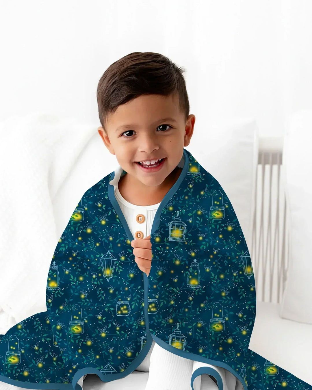 Firefly Evening Forest Bamboo Blanket