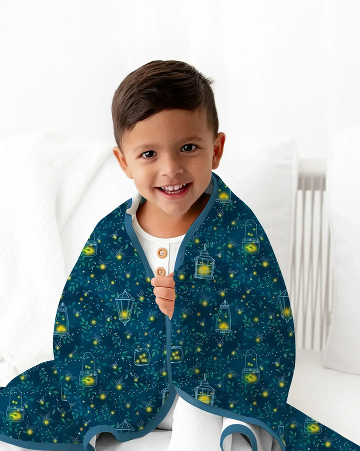 Firefly Evening Forest Bamboo Blanket