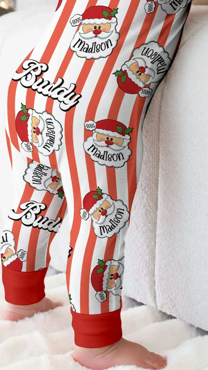 Christmas Santa Claus Custom Name Buddy Bamboo Convertible Zippy