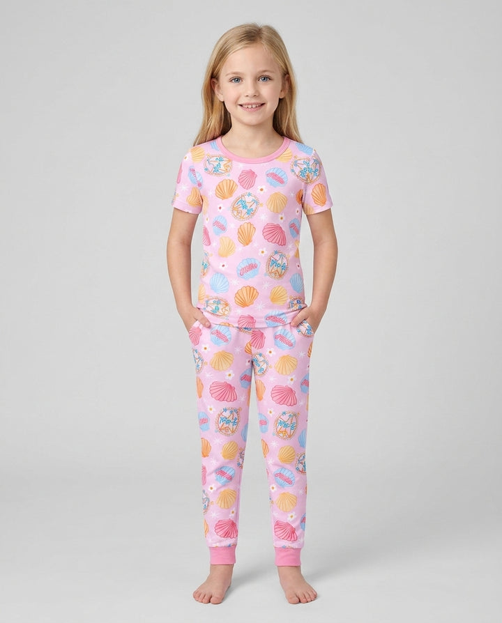 CUSTOM Template Bamboo Two Piece Short Sleeve Pyjamas Set
