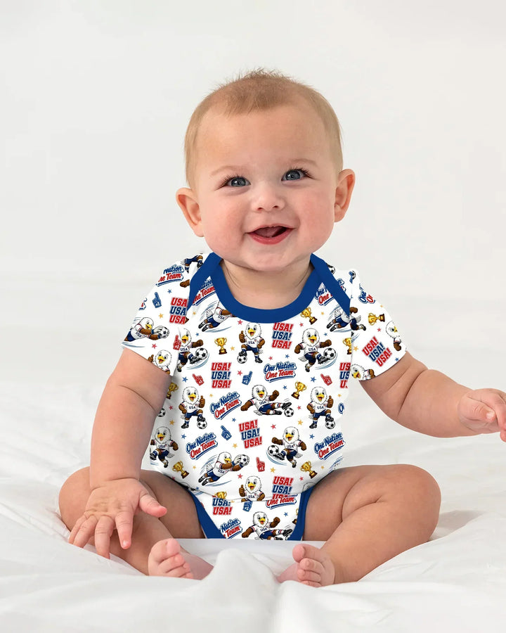 Soccer One Nation One Team Bamboo Bodysuit