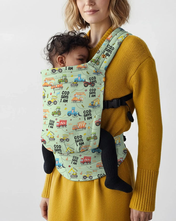 God Says I Am Construction Baby Carrier