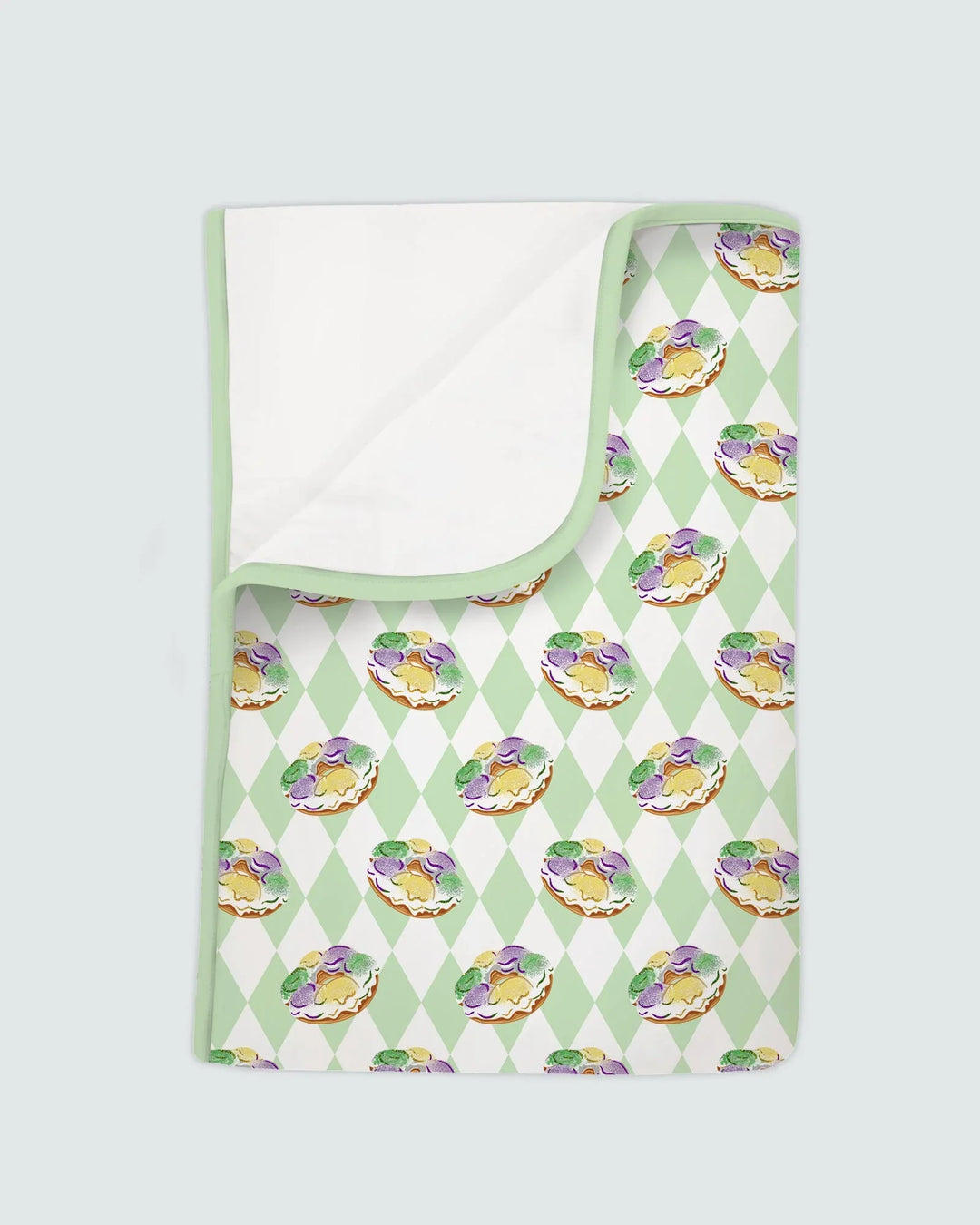 Mardi Gras Donut Bamboo Blanket