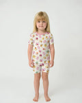Cute Cupcake God Says I Am  Bamboo Two Piece Short Sleeve Shorts Pajama Set