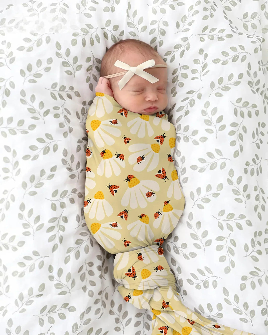 Lucky Little Bug swaddle blanket