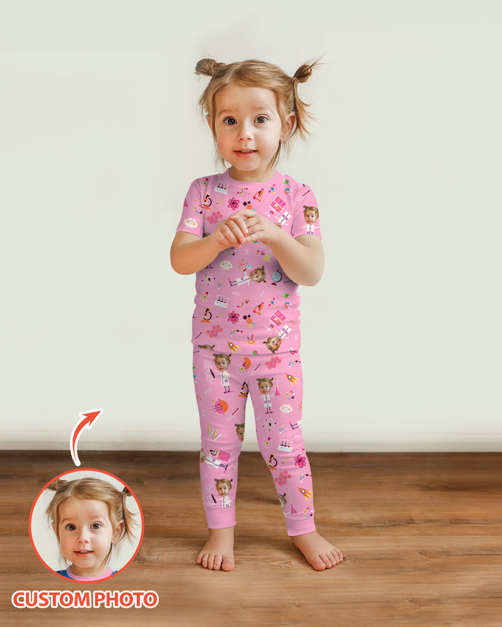 CUSTOM Template Bamboo Two Piece Short Sleeve Pyjamas Set