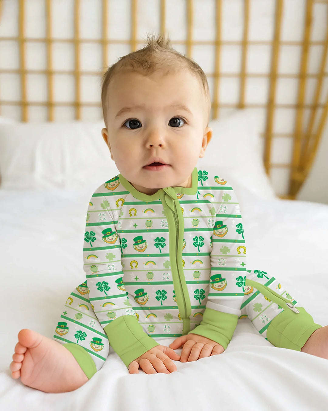Happy Saint Patrick's Day Bamboo Convertible Zippy