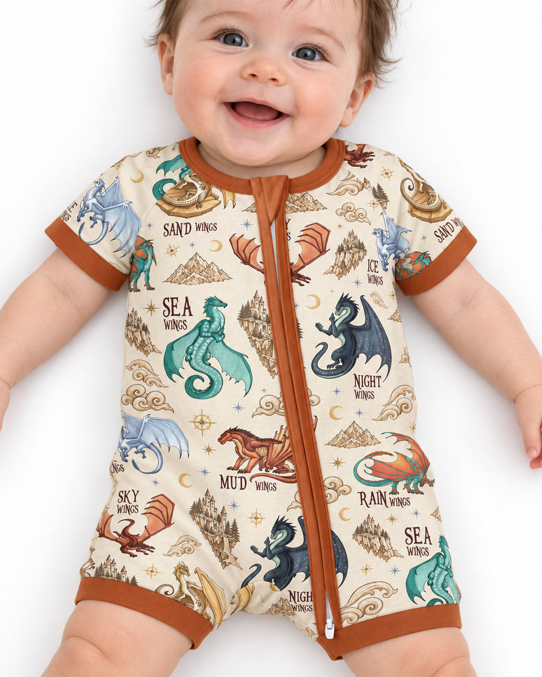 Elemental Dragons Bamboo Shorty Zippy
