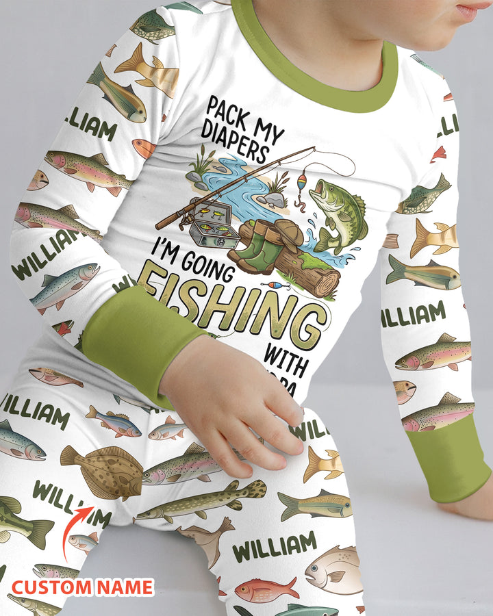 Pack My Diapers Bamboo Two Piece Long Sleeve Pajama Set