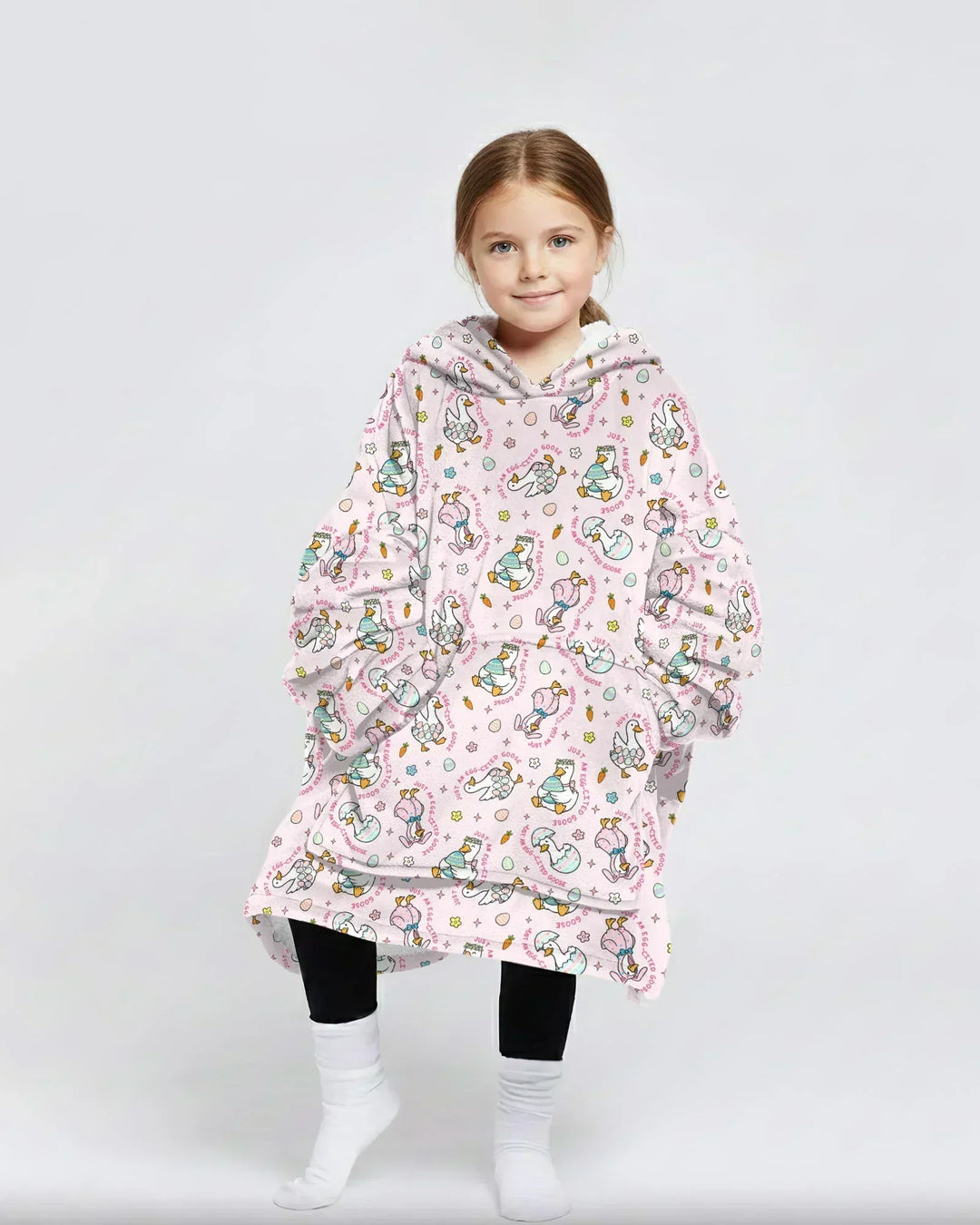 Easter Silly Goose Wearable Bamboo Blanket Hoodie