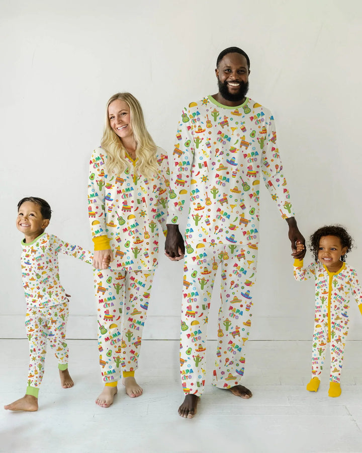 Cinco de Mayo Family Matching Bamboo Two Piece Long Sleeve Pajama Set