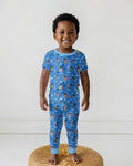 Black Boys I Am Smart Bamboo Two Piece Short Sleeve Pajama Set