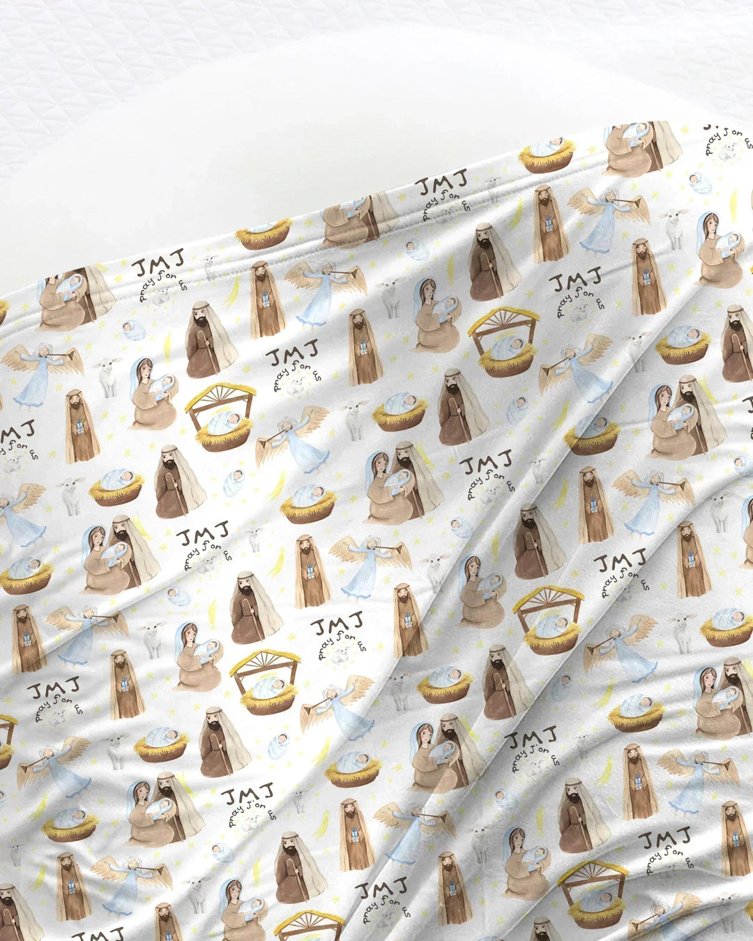 Holy Family swaddle blanket