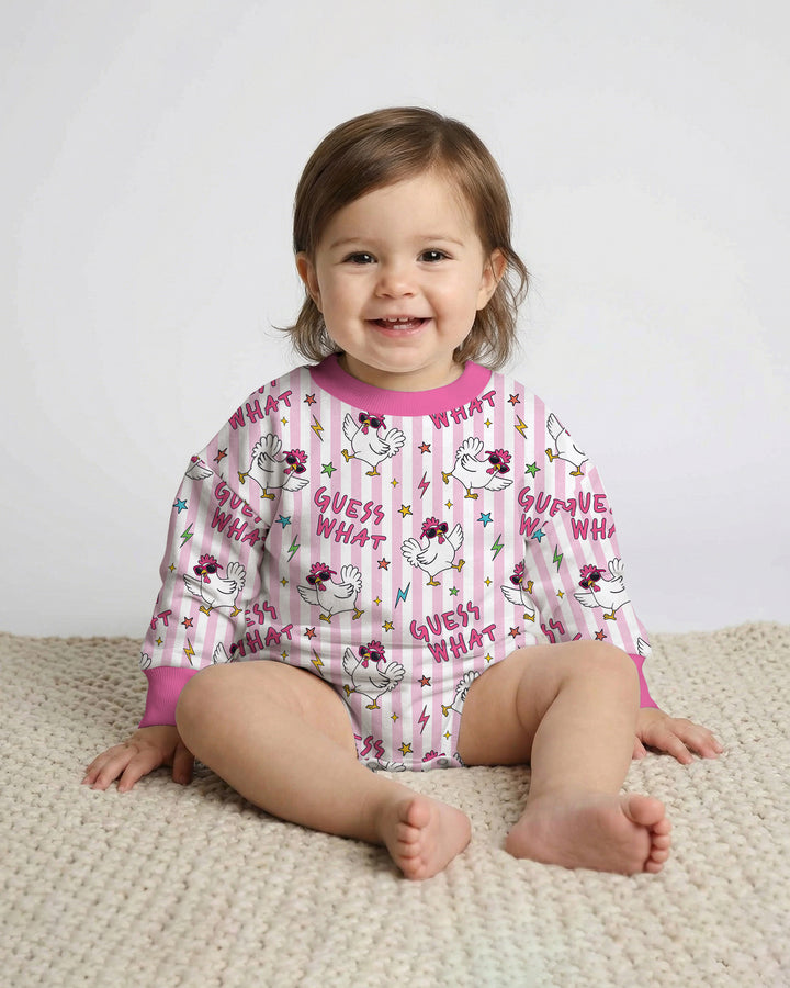 Guess What Chicken Butt! Bamboo Bubble Romper