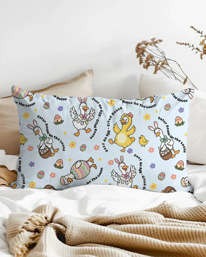 Easter Goose Family Matching Bamboo Pillow Case