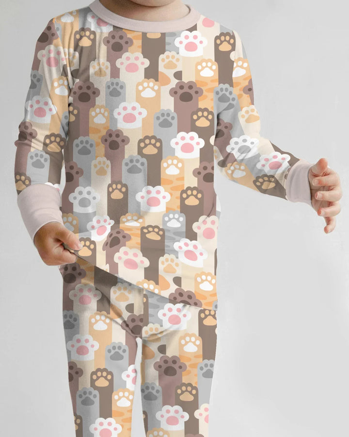 Grabby Paws Bamboo Two Piece Long Sleeve Pajama Set