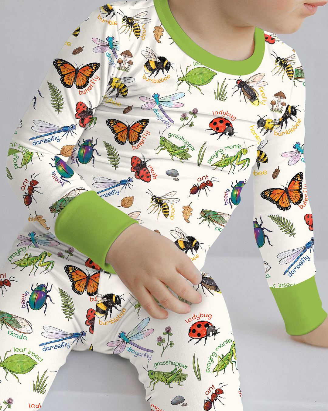 Template Bamboo Two Piece Long Sleeve Pyjamas Set