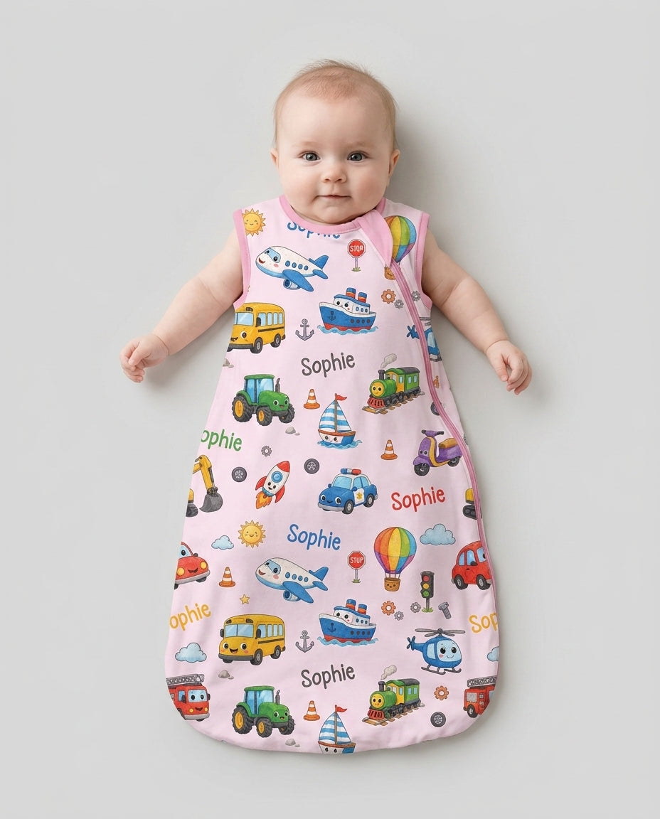 Custom Name Cute Transport Bamboo Sleep Bag