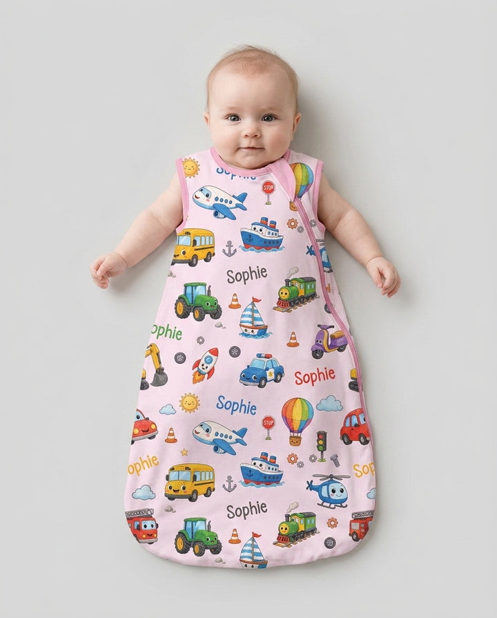 Custom Name Cute Transport Bamboo Sleep Bag