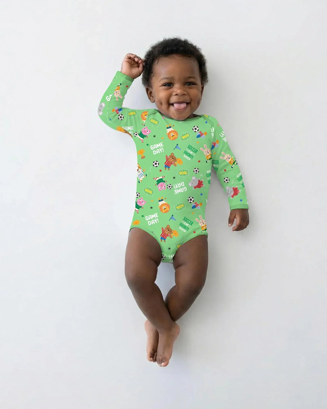 The World Cup Soccer Animals Bamboo Bodysuit