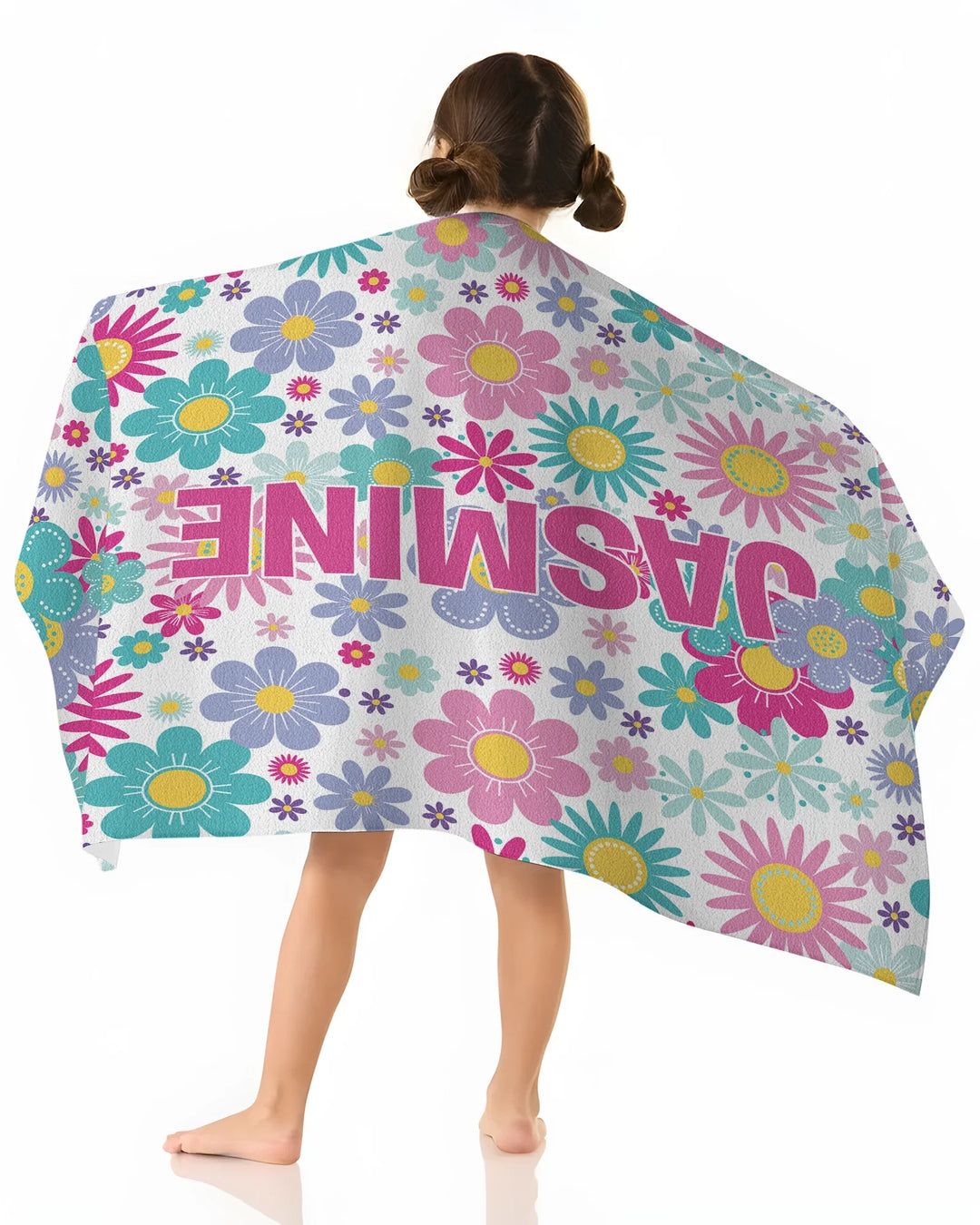 Custom Name Pretty Pattern Bamboo Beach Towel