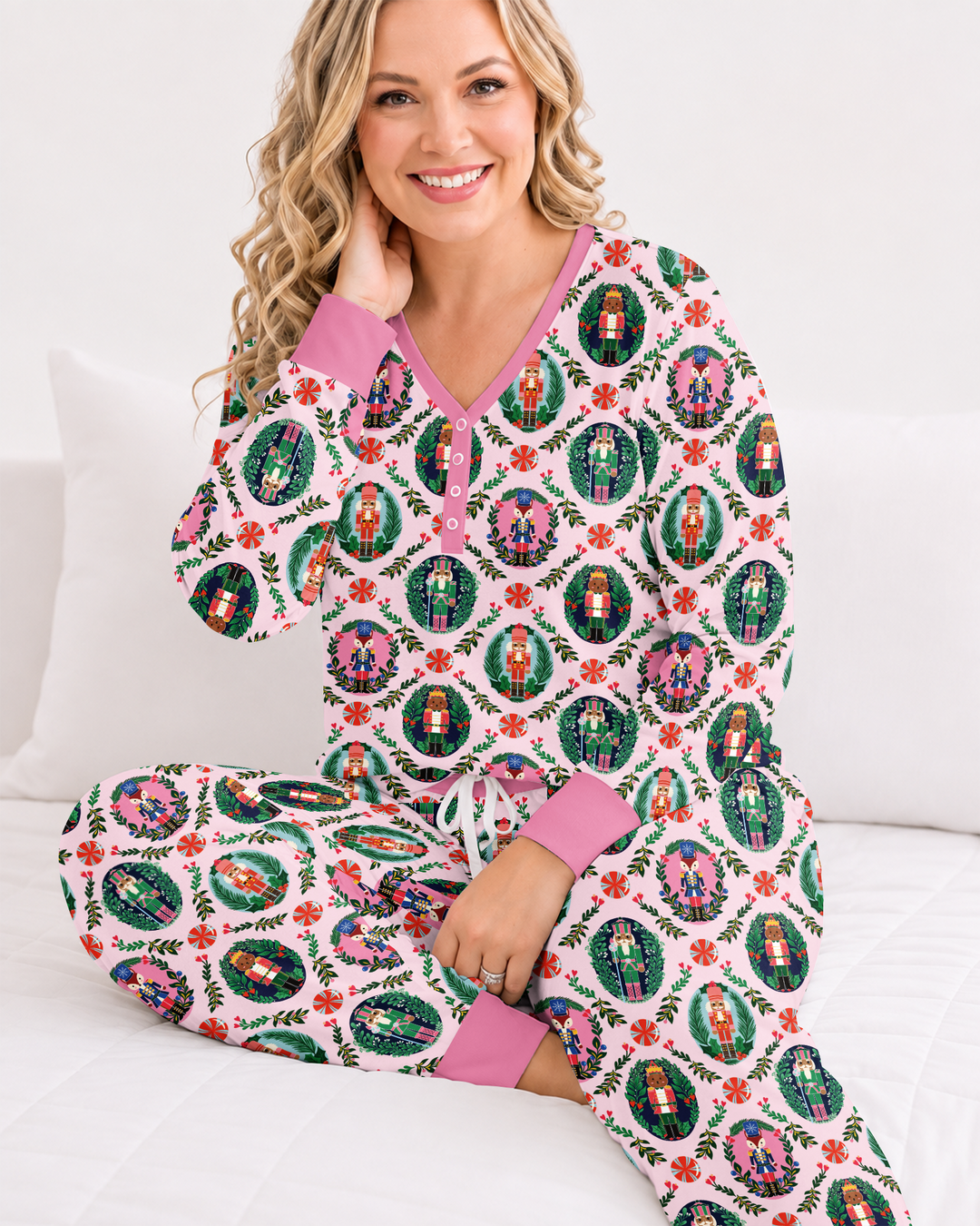 Whimsical Nutcracker Bamboo Women Pajama Set