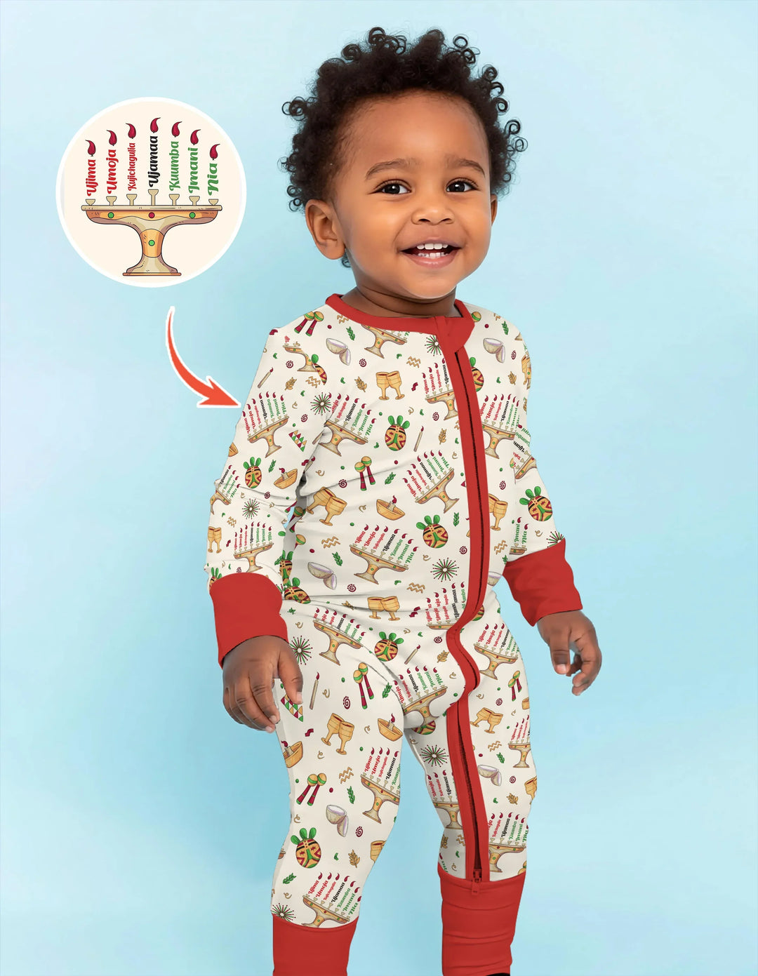 Happy Kwanzaa Bamboo Convertible Zippy