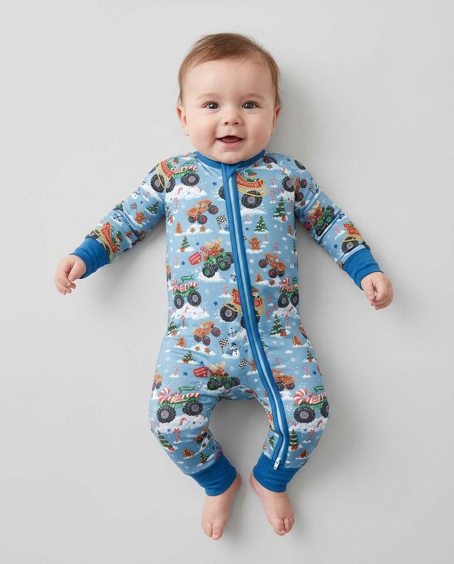 Holiday Monster Truck Bamboo Convertible Zippy