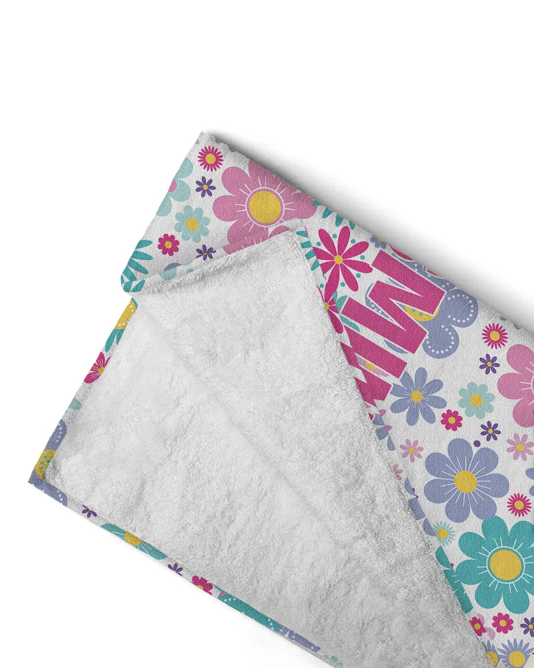 Custom Name Pretty Pattern Bamboo Beach Towel