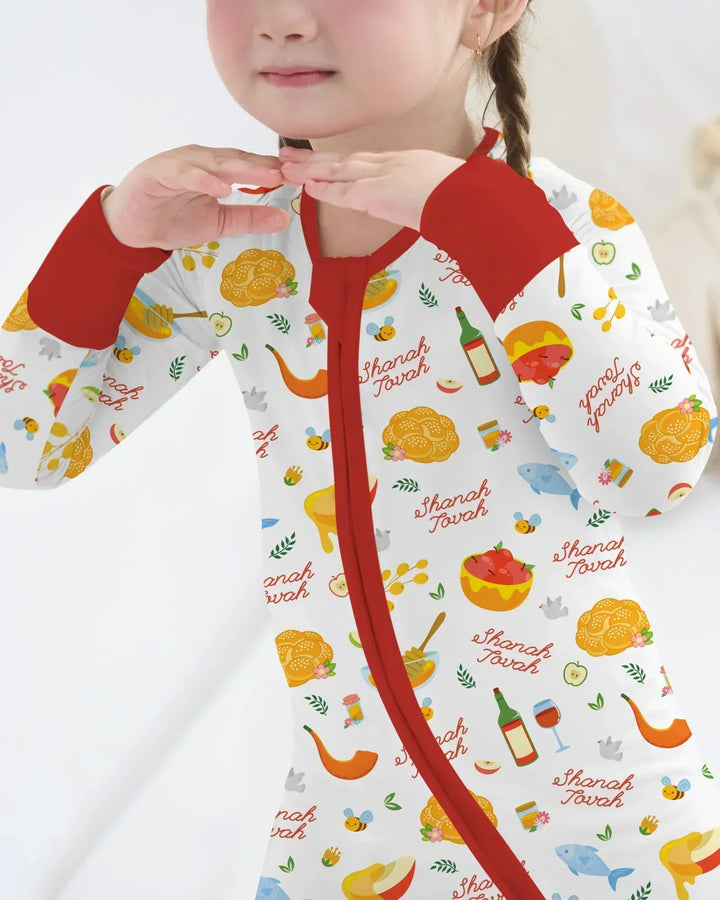 Shanah Tovah Family Matching Bamboo Convertible Zippy